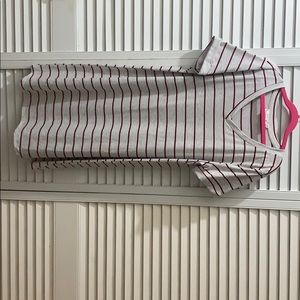 Gray w/ black and red strip dress size M